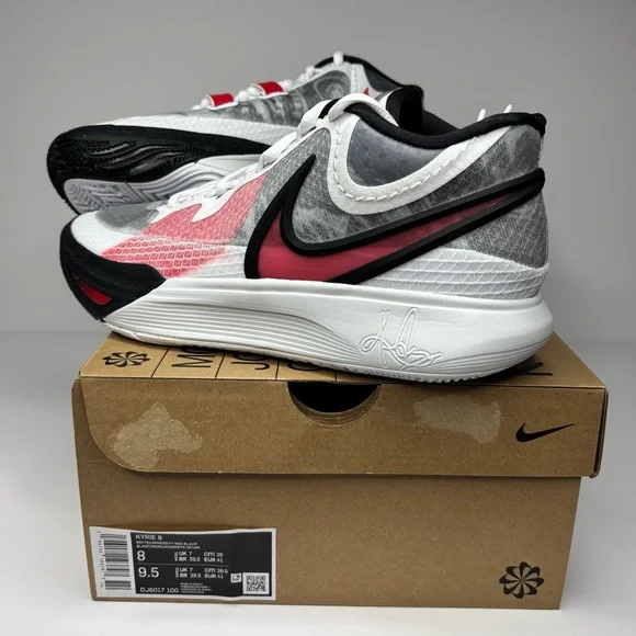 ‼️SOLD‼️Kyrie 8 White University Red - Picture 7 of 8